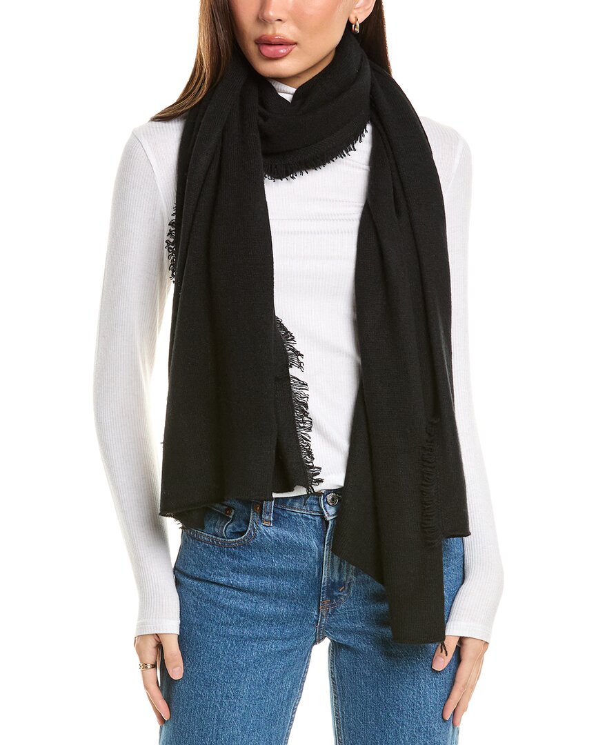 Amicale Cashmere Fringe Jersey Cashmere Travel Wrap