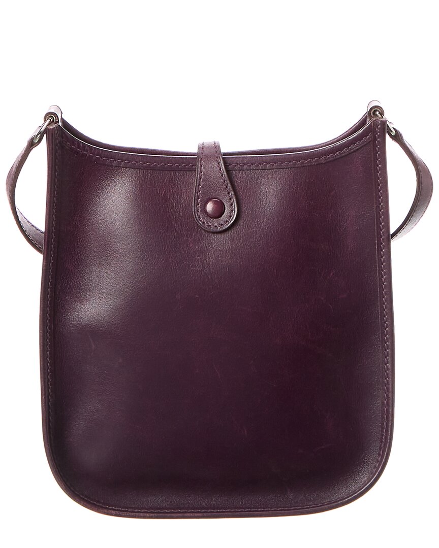 Hermes Purple Box Calf Leather Evelyne I Tpm (Authentic Pre-Loved)