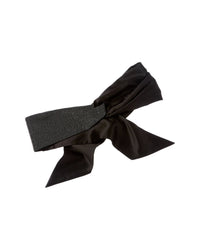 Brunello Cucinelli Monili Bead Silk Head Scarf Black