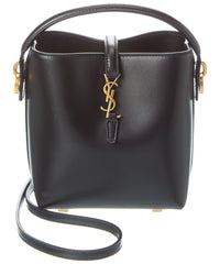 Saint Laurent Le 37 Mini Leather Bucket Bag, Ns