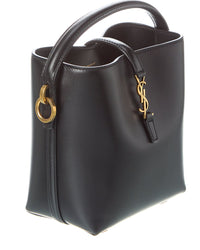 Saint Laurent Le 37 Mini Leather Bucket Bag, Ns