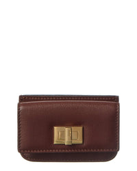 FENDI Fendi Way Leather Card Holder