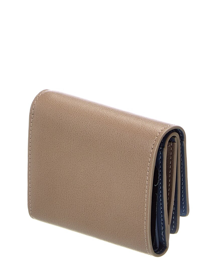 FENDI Fendi Way Small Leather Trifold Wallet
