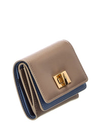 FENDI Fendi Way Small Leather Trifold Wallet