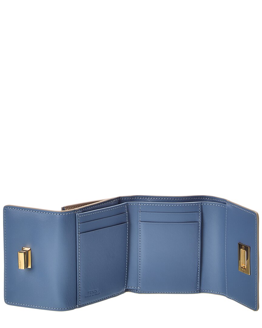 FENDI Fendi Way Small Leather Trifold Wallet
