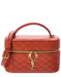 Saint Laurent Saint Laurent Gaby Leather Cosmetic Case