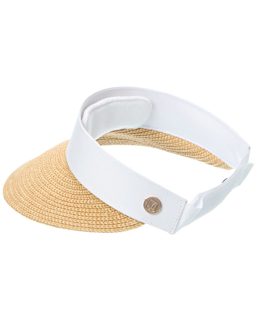 Bruno Magli Adjustable Straw Visor