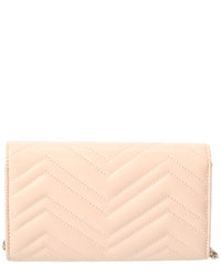 Gucci Gucci Gg Marmount Leather Wallet On A Chain