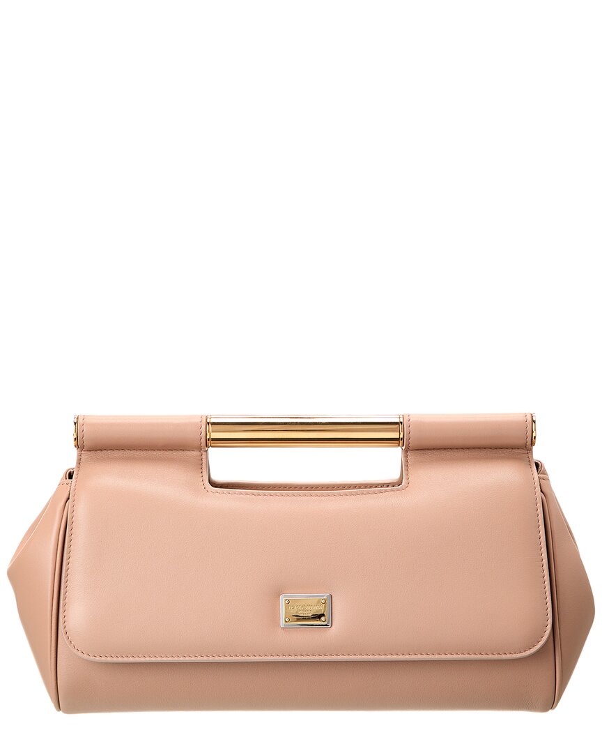 Dolce & Gabbana Sicily Medium Leather Clutch