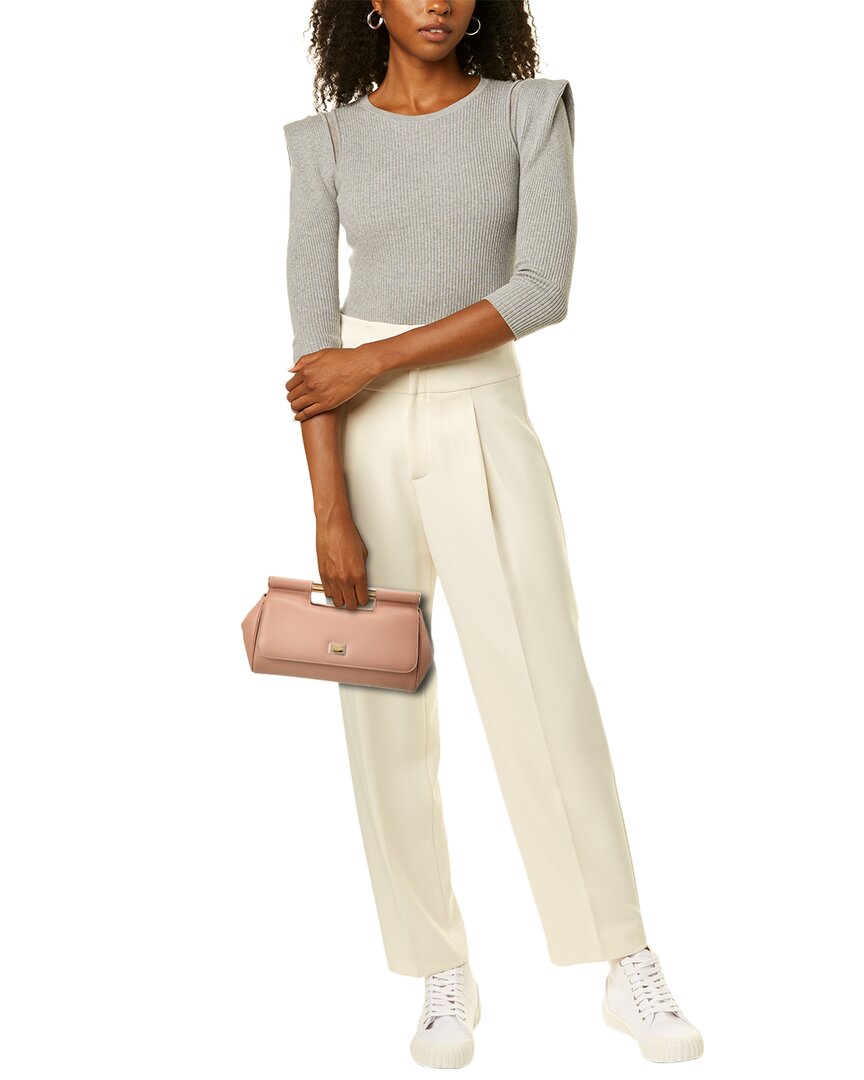 Dolce & Gabbana Sicily Medium Leather Clutch