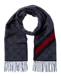 Gucci Gucci Gg Web Nikky Wool Scarf