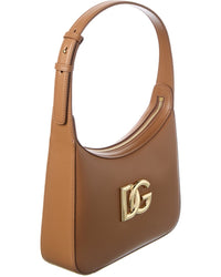 Dolce & Gabbana 3.5 Leather Hobo Bag