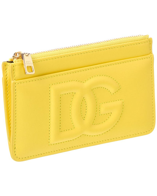 Dolce & Gabbana Dg Logo Medium Leather Card Holder
