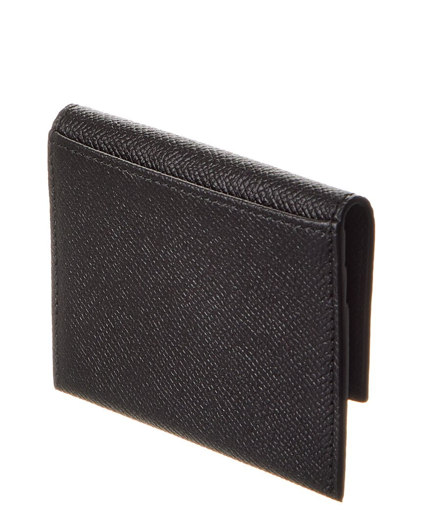 Ferragamo Ferragamo Gancini Leather Card Holder