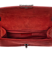 Chanel Red Quilted Suede Medium Boy Bag (Authentic Pre-Loved)