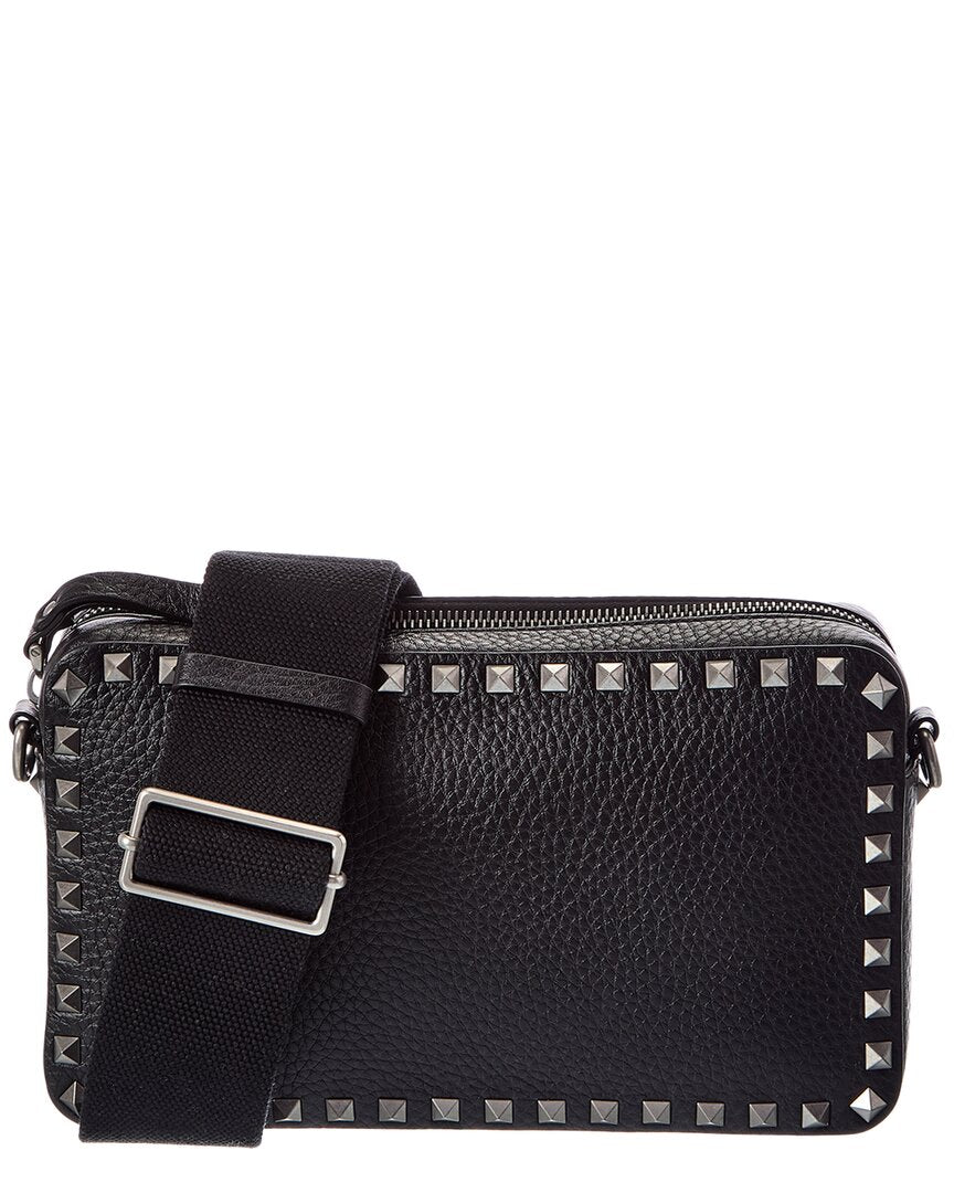 Valentino Valentino Rockstud Grainy Leather Crossbody