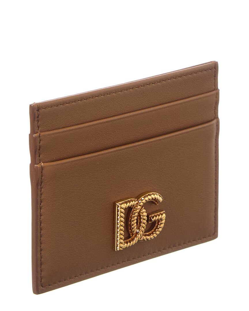 Dolce & Gabbana Logo Leather Card Holder