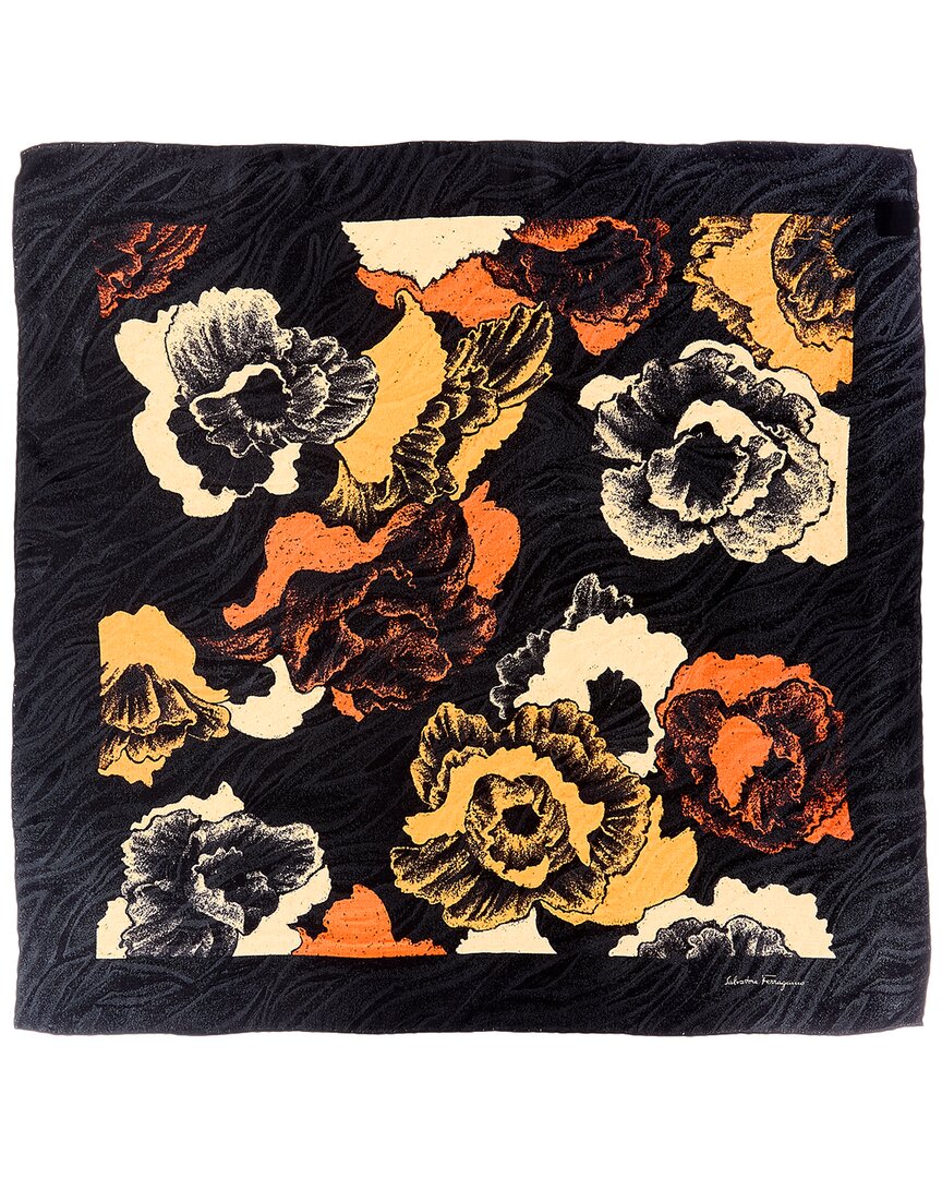 Ferragamo Ferragamo Logo Silk Scarf