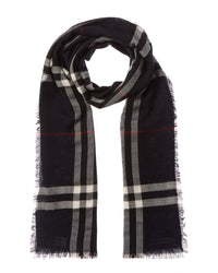 Burberry Burberry Wide Check Wool Scarf