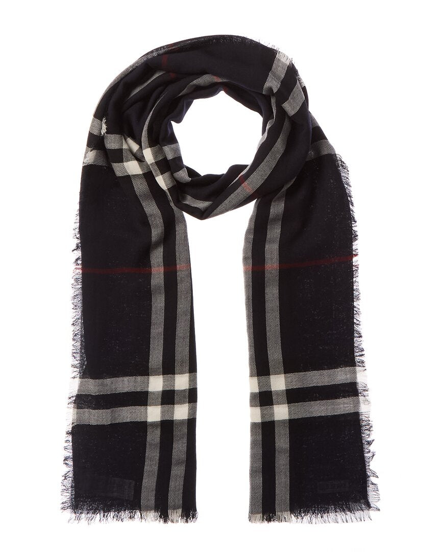 Burberry Burberry Wide Check Wool Scarf