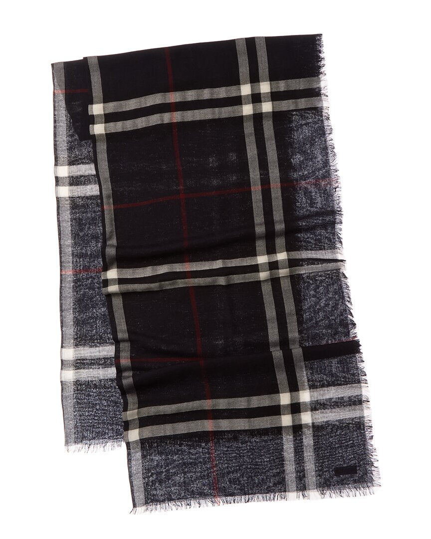 Burberry Burberry Wide Check Wool Scarf