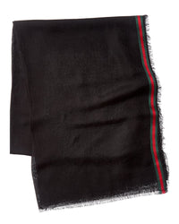 Gucci Gg Web Silk-Blend Scarf