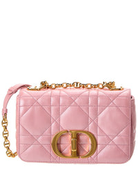 Dior Caro Small Leather Shoulder Bag ONE SIZE Pink