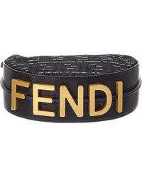 FENDI Fendi Fendigraphy Small Leather Hobo Bag