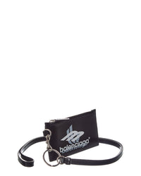 Balenciaga Balenciaga Cash Leather Card Case On Keyring