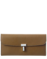Toteme T-Lock Leather Continental Wallet