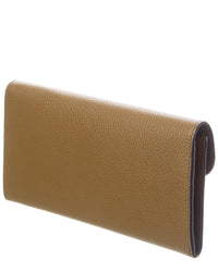 Toteme T-Lock Leather Continental Wallet