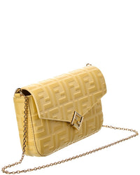 FENDI Fendi Ff Diamonds Leather Wallet On Chain