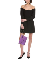 Valentino Rockstud Grainy Leather Pouch