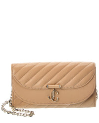 Jimmy Choo Jimmy Choo Avn Curve Leather Wallet On Chain