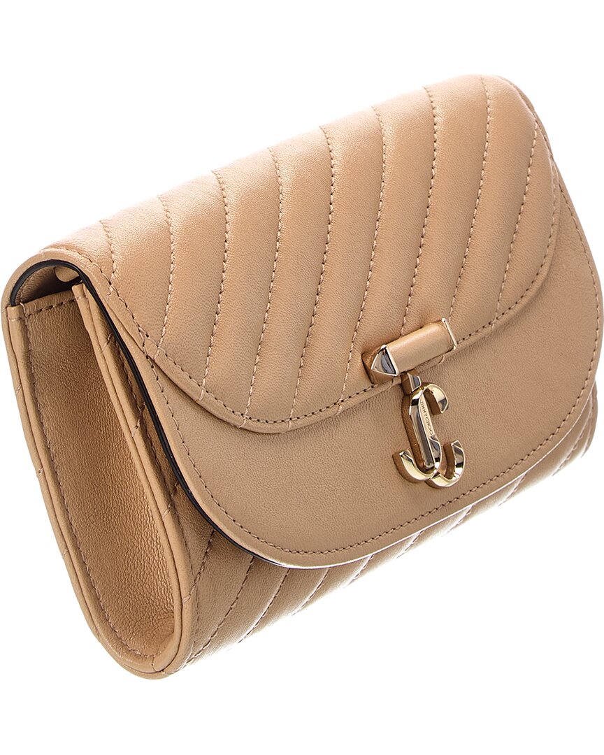 Jimmy Choo Jimmy Choo Avn Curve Leather Wallet On Chain