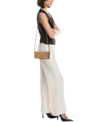 Jimmy Choo Jimmy Choo Avn Curve Leather Wallet On Chain