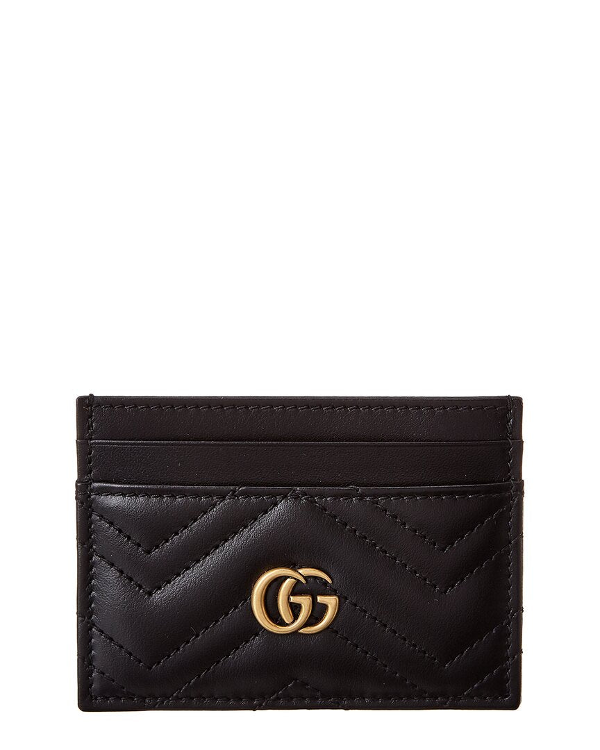 Gucci Gucci Marmont Quilted Leather Card Case