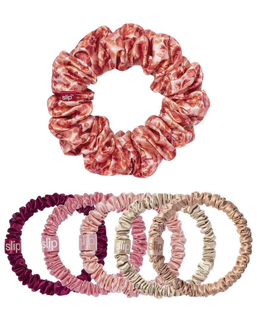 Slip® Unisex Pure Silk Assorted Scrunchies - Flora