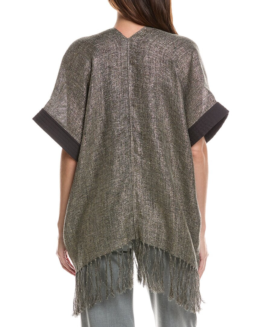 Brunello Cucinelli Brunello Cucinelli Woven Linen-Blend Pocho