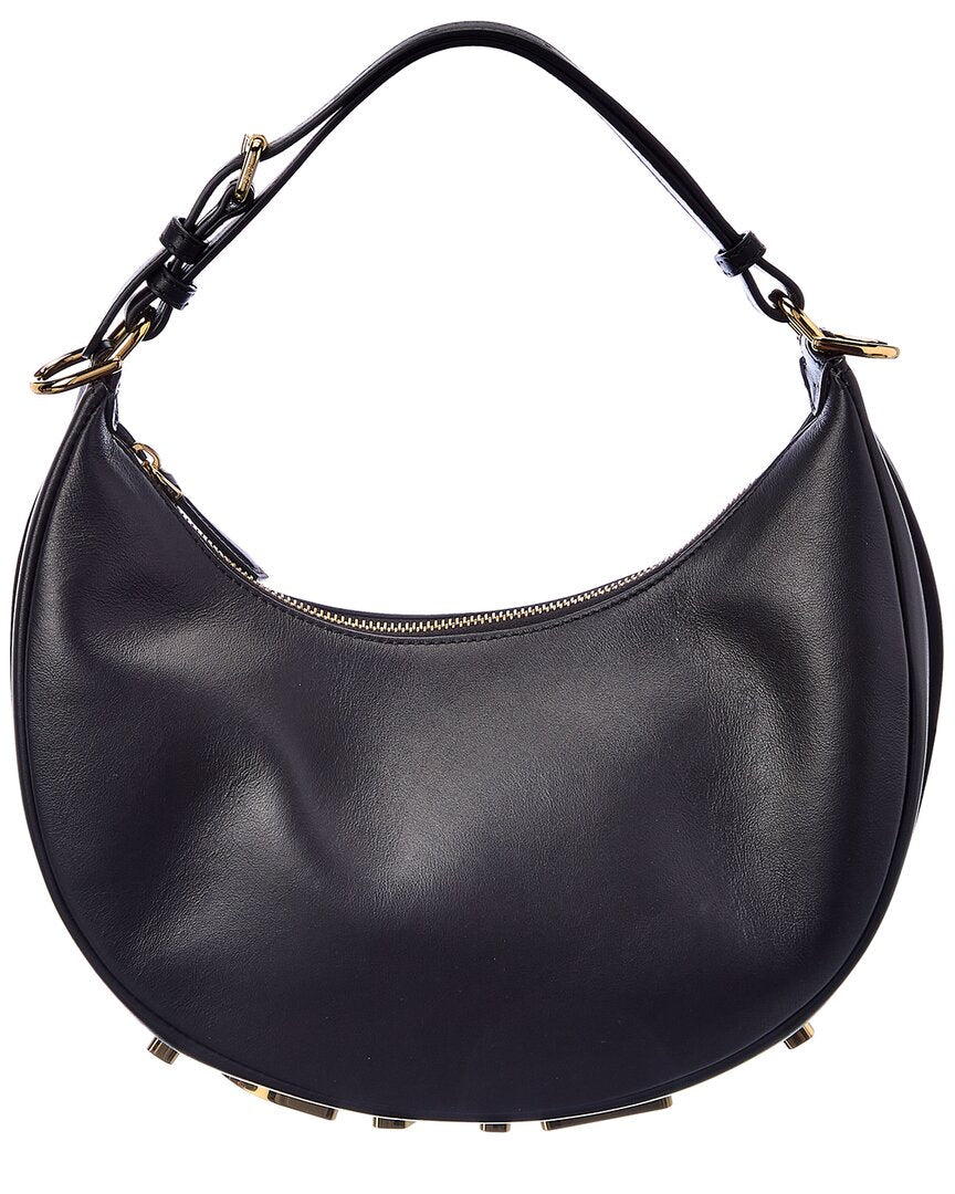 FENDI Fendi Fendigraphy Small Leather Hobo Bag