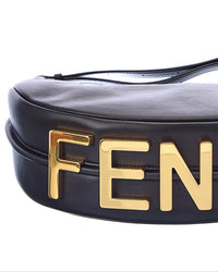 FENDI Fendi Fendigraphy Small Leather Hobo Bag