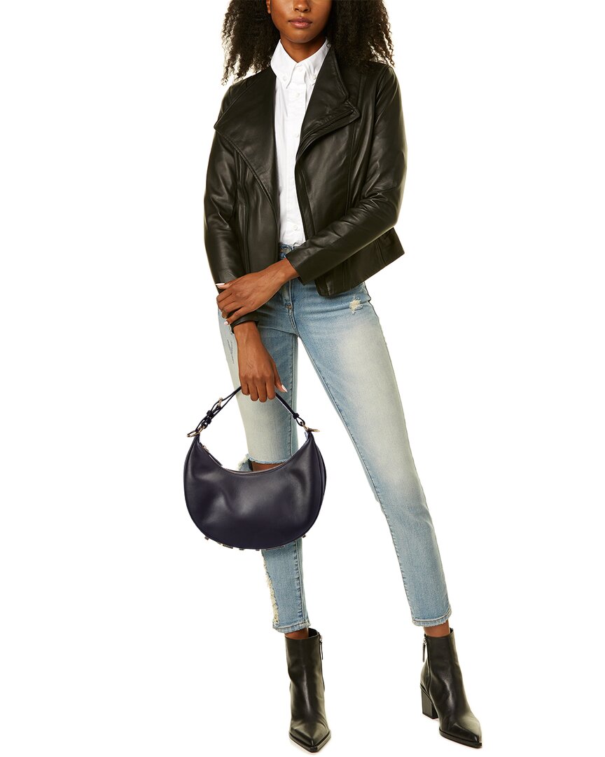 FENDI Fendi Fendigraphy Small Leather Hobo Bag