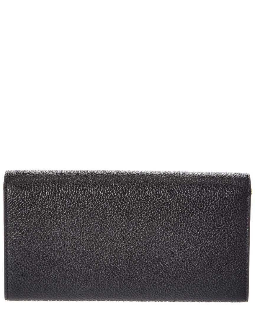 Ferragamo Gancini Leather Wallet On Chain