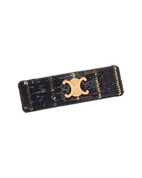 Celine Striped Sequins Hair Pin