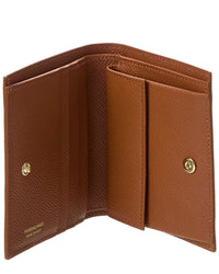 Ferragamo Ferragamo Gancini Leather Card Case