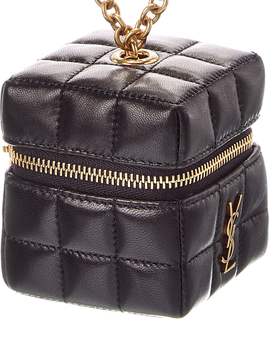 Saint Laurent Saint Laurent Cassandre Mini Leather Coin Purse