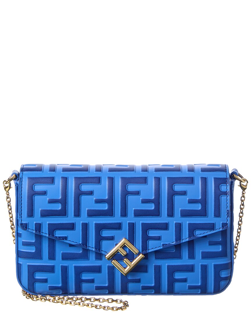 FENDI Fendi Ff Diamonds Leather Wallet On Chain