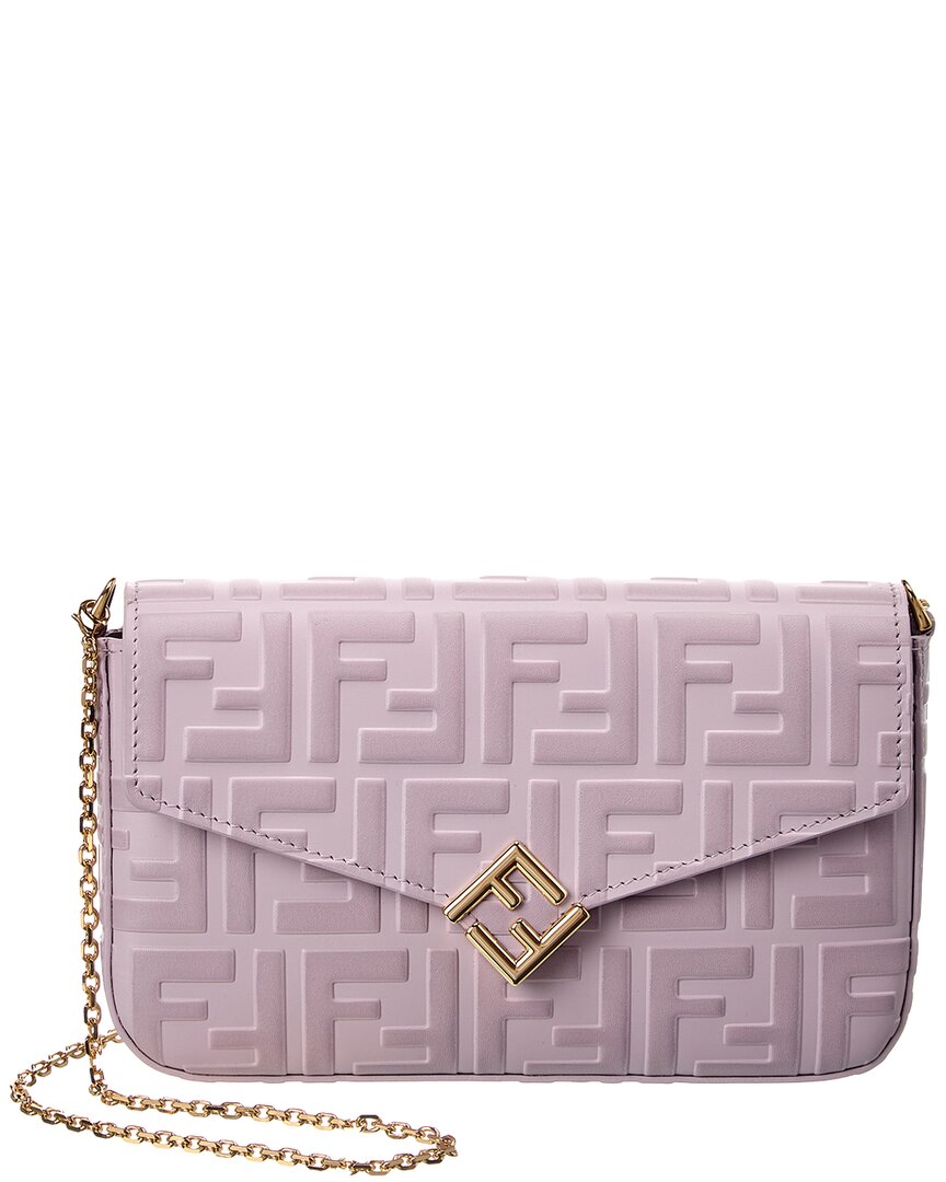 FENDI Fendi Ff Diamonds Leather Wallet On Chain