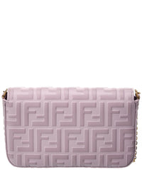 FENDI Fendi Ff Diamonds Leather Wallet On Chain