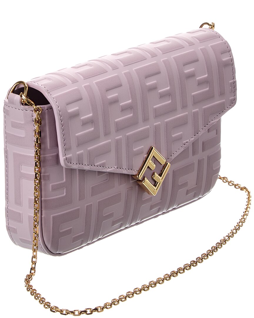 FENDI Fendi Ff Diamonds Leather Wallet On Chain